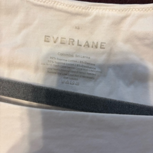 everlane supima cotton square neck bodysuit - Picture 4 of 4